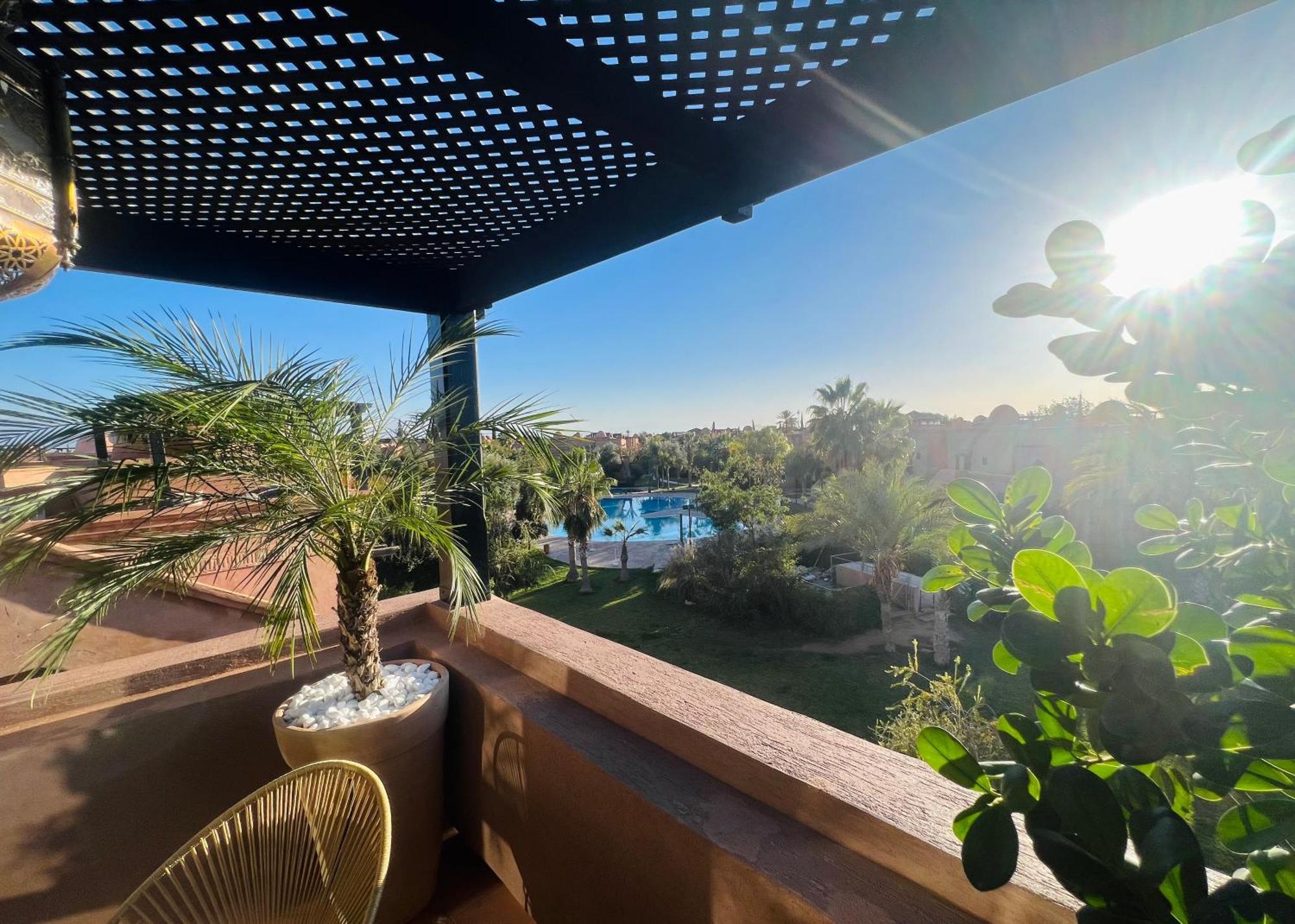 Duplex Atlas Golf Resort Pοοl Νieω Seriniτყ & Cαlm マラケシュ エクステリア 写真
