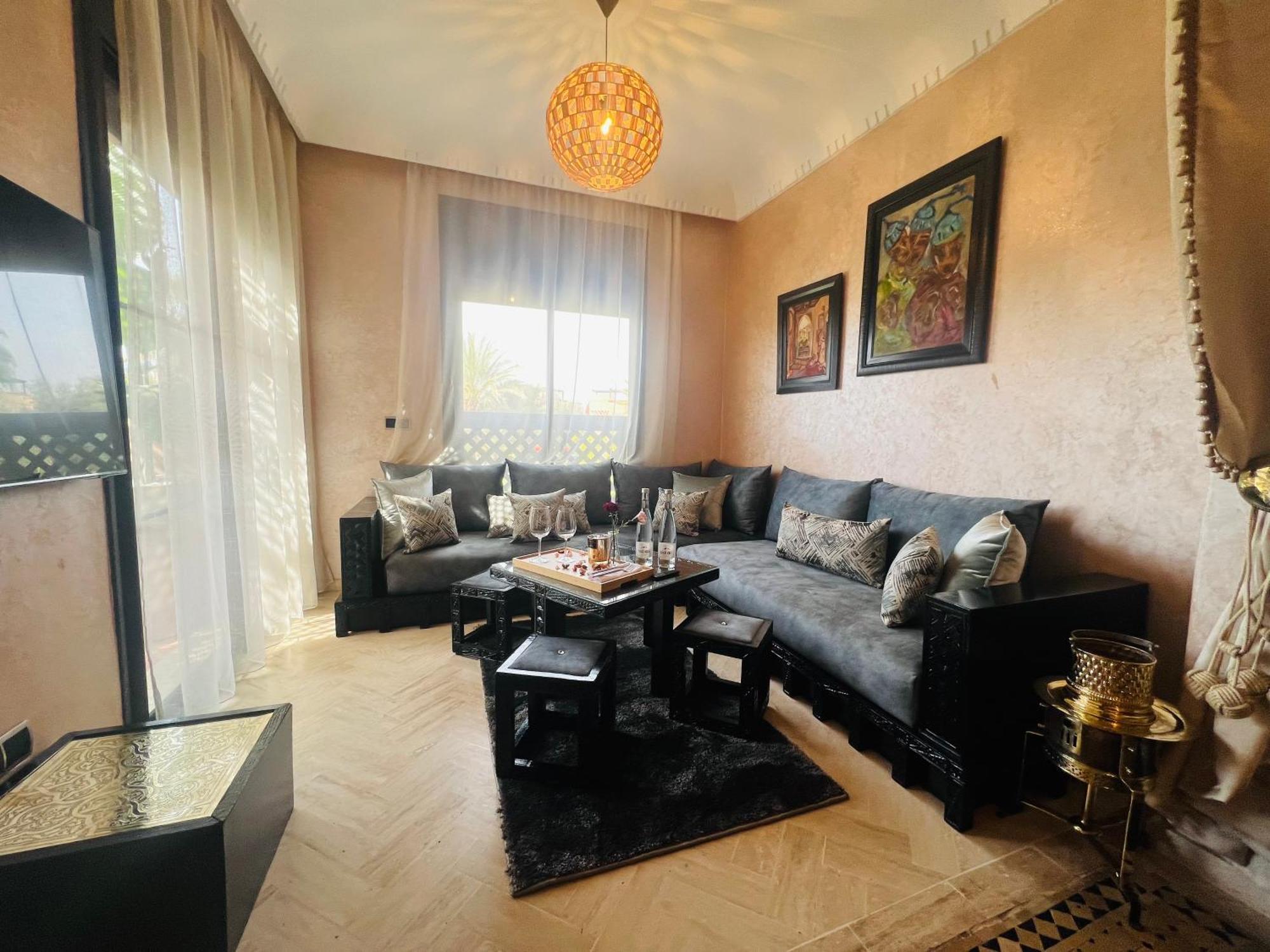 Duplex Atlas Golf Resort Pοοl Νieω Seriniτყ & Cαlm マラケシュ エクステリア 写真